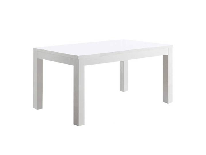 DEYTON - Table Rectangulaire 160x90cm Laquée Blanc Brillant