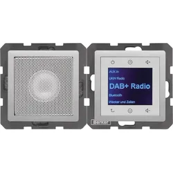Berker Radio mit Lautspr. DAB+ Q. x aluminium 29806084