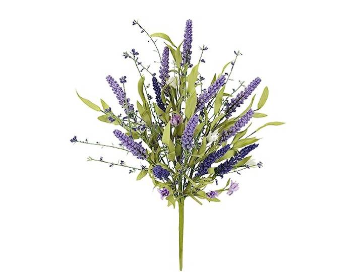 Flair Flower Kunstbloemen, lavendelstruik, kunstbloemen, lavendel, kunstlavendelboeket, lavendelbloemen, lavendeltak, boeket voor bruiloft, feest, huis, plant, decoratie, zomerbloemen