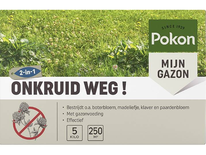 Pokon Onkruid Weg! - 5kg - Onkruidverdelger - Geschikt voor 250m² - Onkruidbestrijder