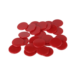 Spielsteine Spielchips - 22 mm - rot 242197