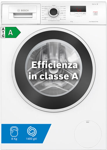 Bosch Serie 2 WGE03200IT Lavatrice a carica frontale 8kg 1200g/min Bianco Classe A