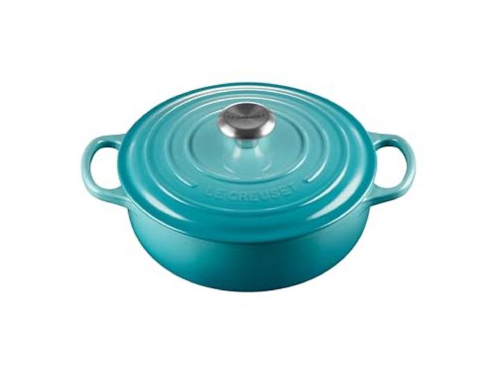Le Creuset Emaillierter Gusseisensauteuse-Backofen, 3,5 l, Karibik
