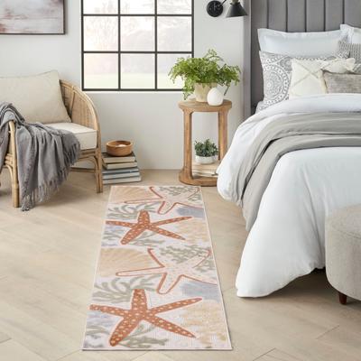 Nourison Aloha Coastal Starfish Indoor/Outdoor Area Rug