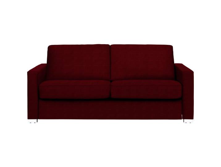 Novel Schlafsofa, Dunkelrot, Metall, 2-Sitzer, 188x86x97 cm, Stoffauswahl, Schlafen auf Sitzhöhe, Rücken echt, Kinderzimmer & Jugendzimmer, Jugendmöbel, Jugendsofas