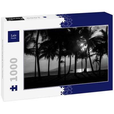 Lais Puzzle Sonnenuntergang hinter Palmen 1000 Teile