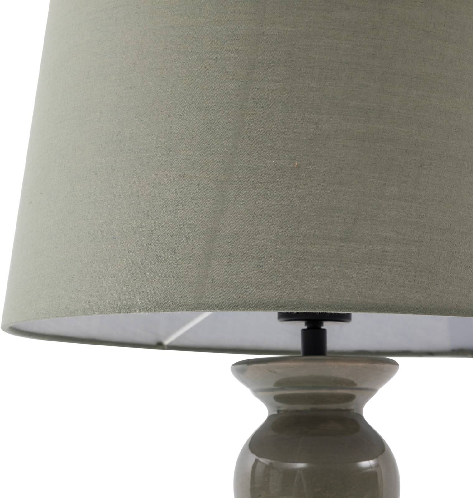 Stehlampe Lyndorin Lucande, grün, für Wohn- / Esszimmer, Keramik, Design, Stehlampe