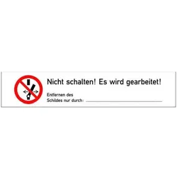 PROTEC Warnaufkleber Nicht schalten PWANS 10 Stck