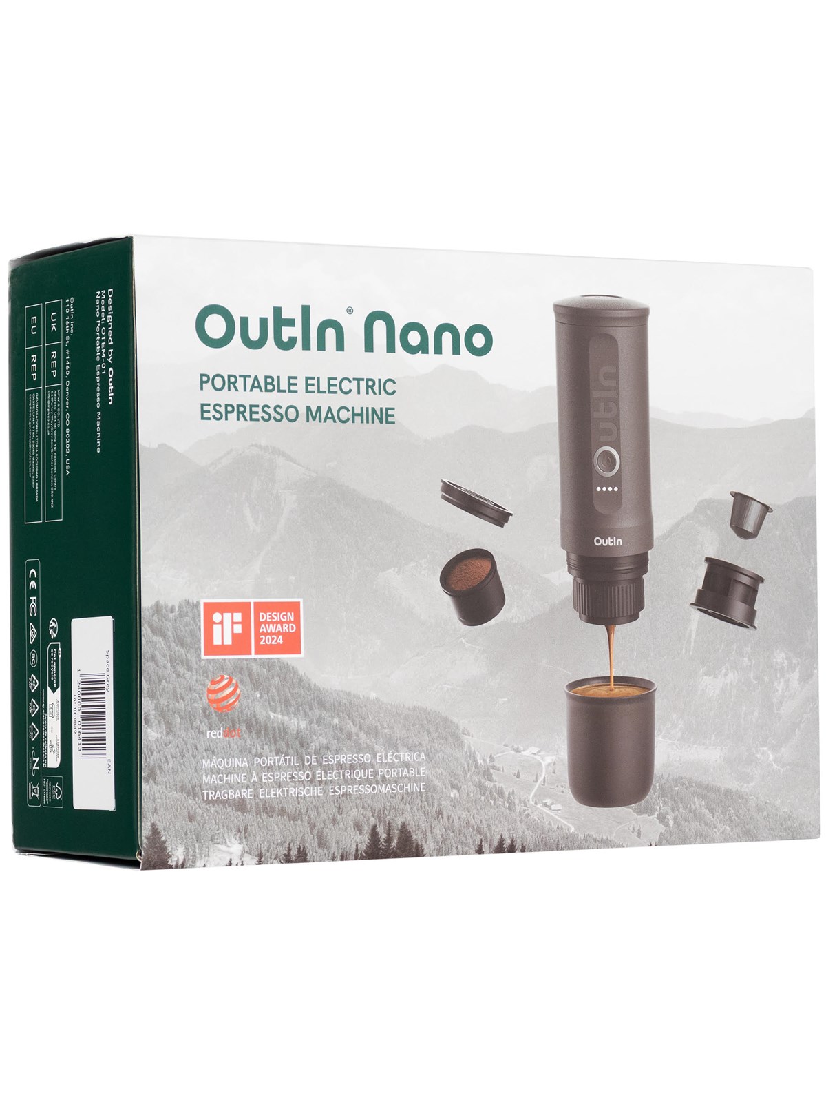 OUTIN Nano 7500 mAh Portable Coffee Maker (Gray)