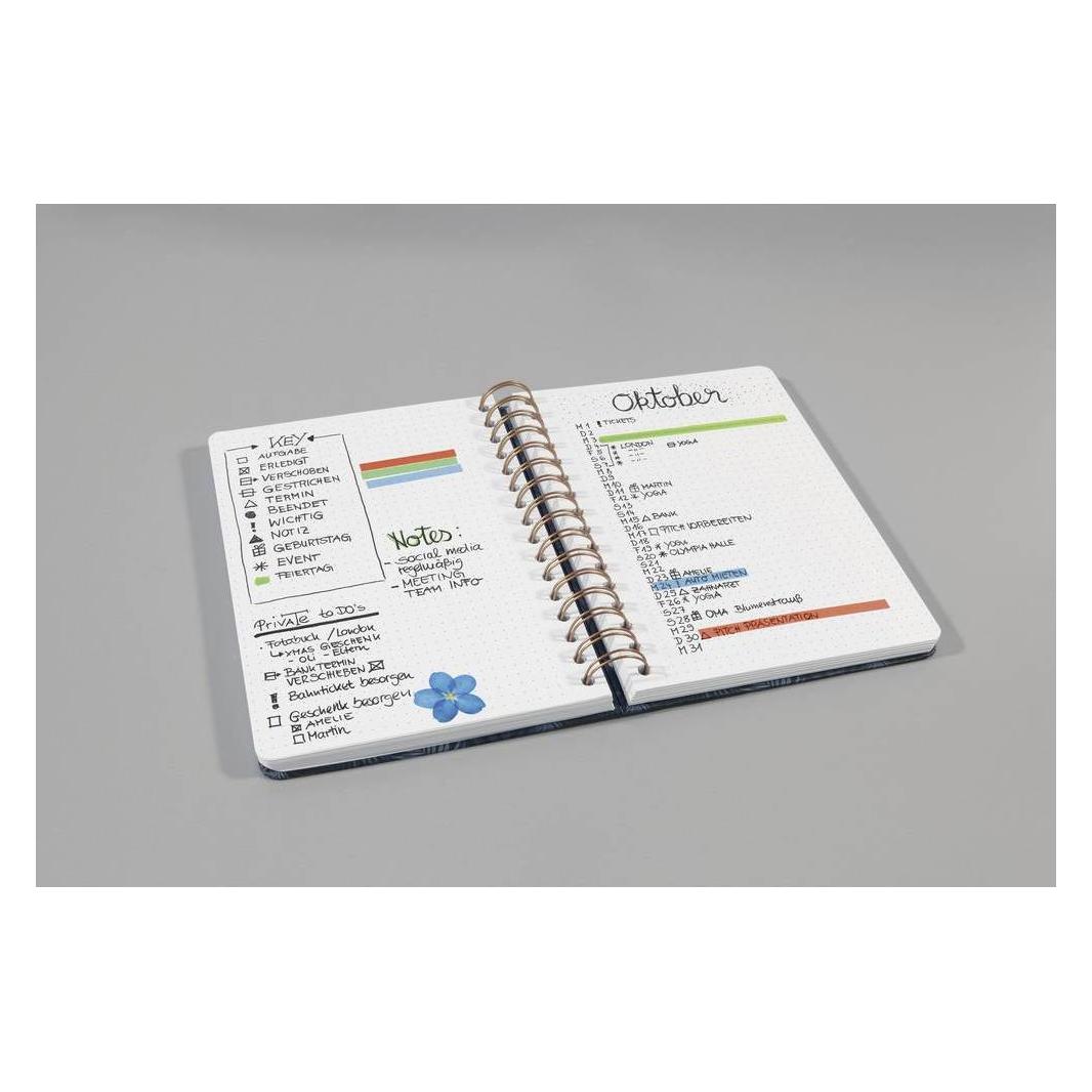 Sigel Spiral-Notizbuch Jolie (A5, Harter Einband) (JN601)