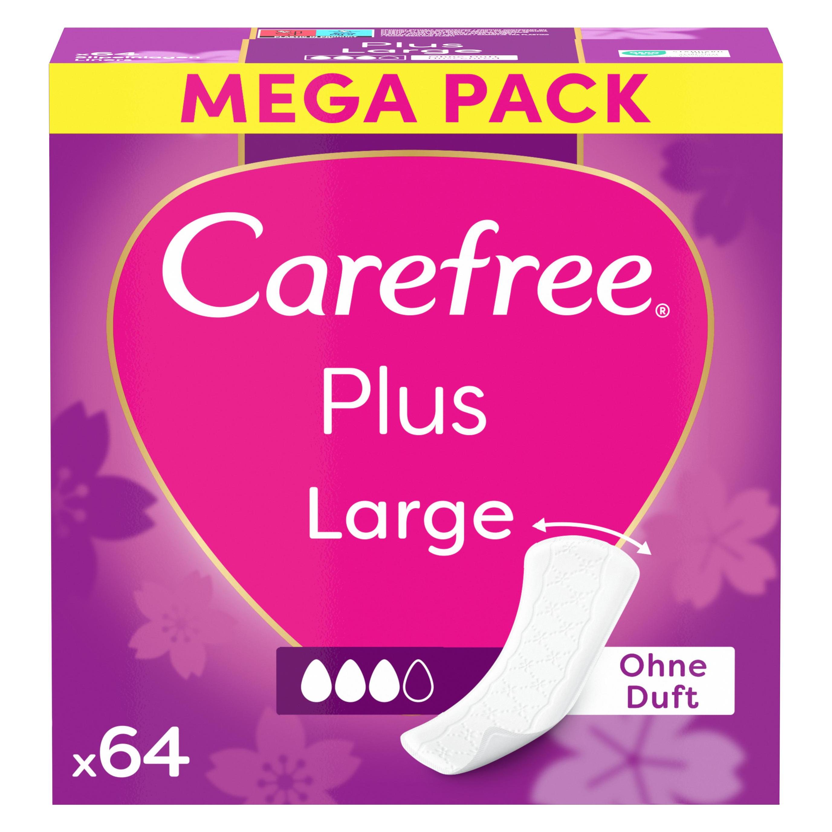 Carefree Slip pads Plus Large delicate scent - Variant: 64 ks (64x) (3574661487632)