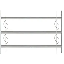 Alberts® Fenstergitter Secorino Style,ausziehbar,galv.blau verzinkt,HxB-B 450x700-1050mm