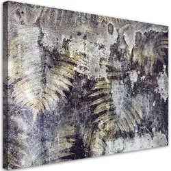 WANDBILD goldener farnblätter