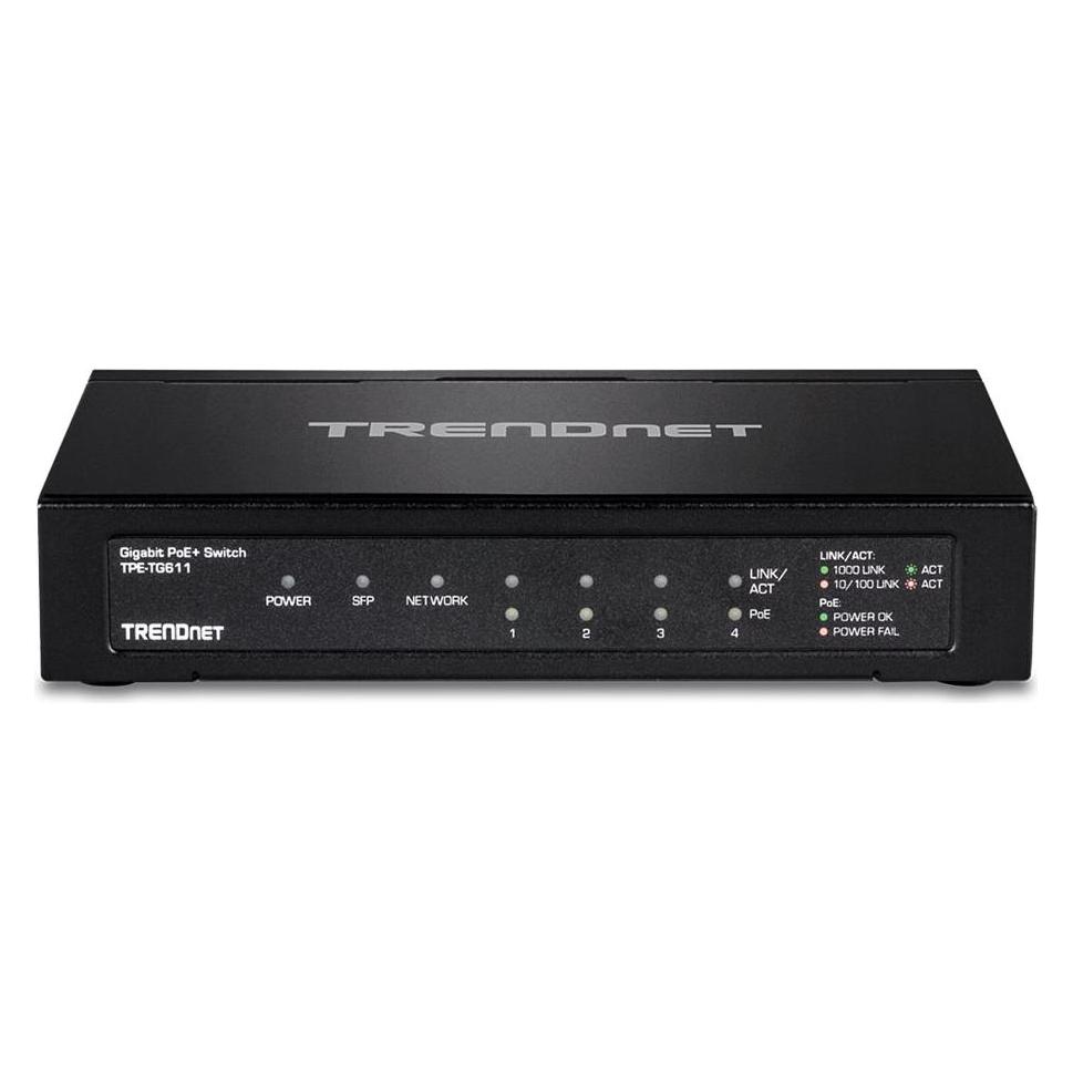 Trendnet 5xRJ-45, 1xSFP, 2K MAC 50/60Hz (6 Ports) (TPE-TG611)