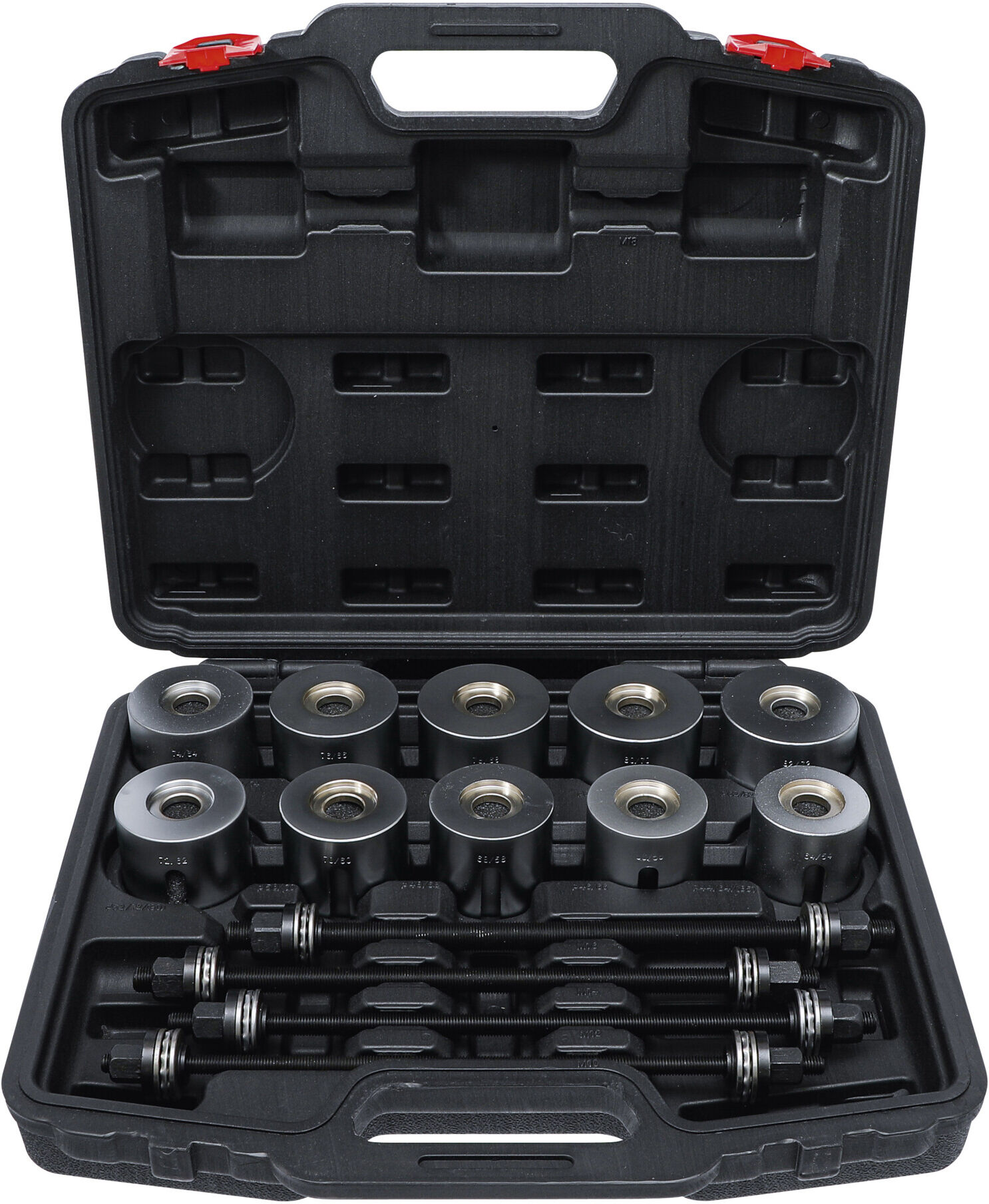 BGS Do it yourself Zug- und Druckhülsen-Satz mit 4 Spindeln 24-tlg. (67305)