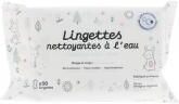 Dou Lapinou Lingettes Nettoyantes à l'Eau 50 Lingettes - Paquet 50 lingettes