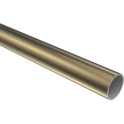 RUNDROHR 100 cm, 16 mm Ø Messing Antik