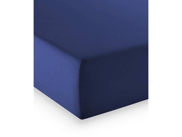 Fleuresse Fixleintuch, Blau, Textil, 120x210 cm, Rundumgummi, bügelfrei, rutschfest auf der Matratze, weich und anschmiegsam, formstabil und langlebig, perfekter Sitz, spielend leicht zu überziehen, besonders dehnbar, absolut faltenfreier Sitz, allerhöchster Komfort, Heimtextilien, Bettwäsche, Leintuch, Fixleintuch
