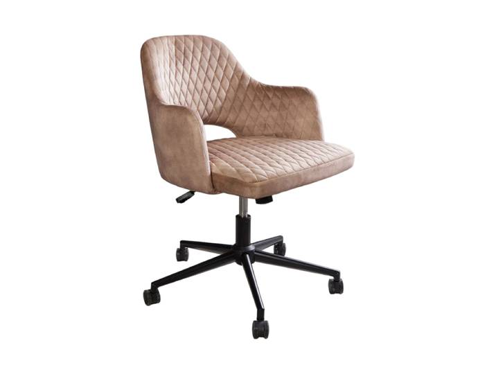 Design Bürostuhl „Paris“ Samt Greige Invicta Interiors