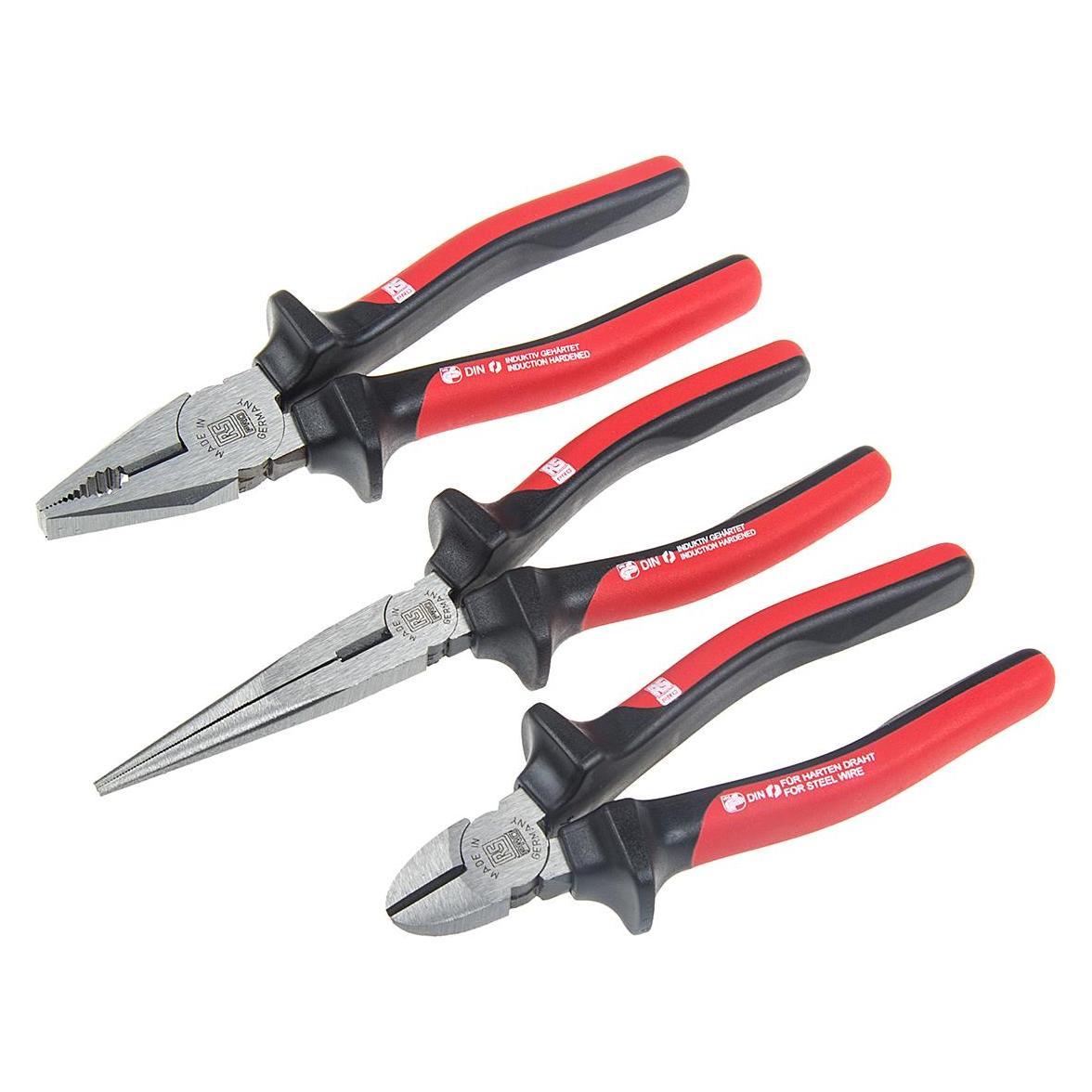 RS PRO Pliers box Basic, 3 pieces (260 mm) (1366994)