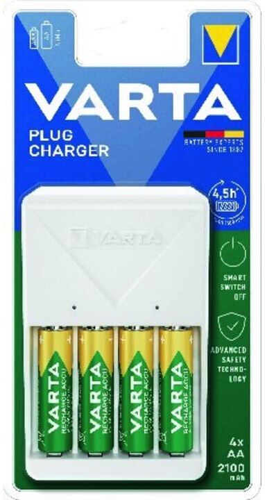 Varta Plug Charger 4x AA 56706 2100mAh (57657101451)