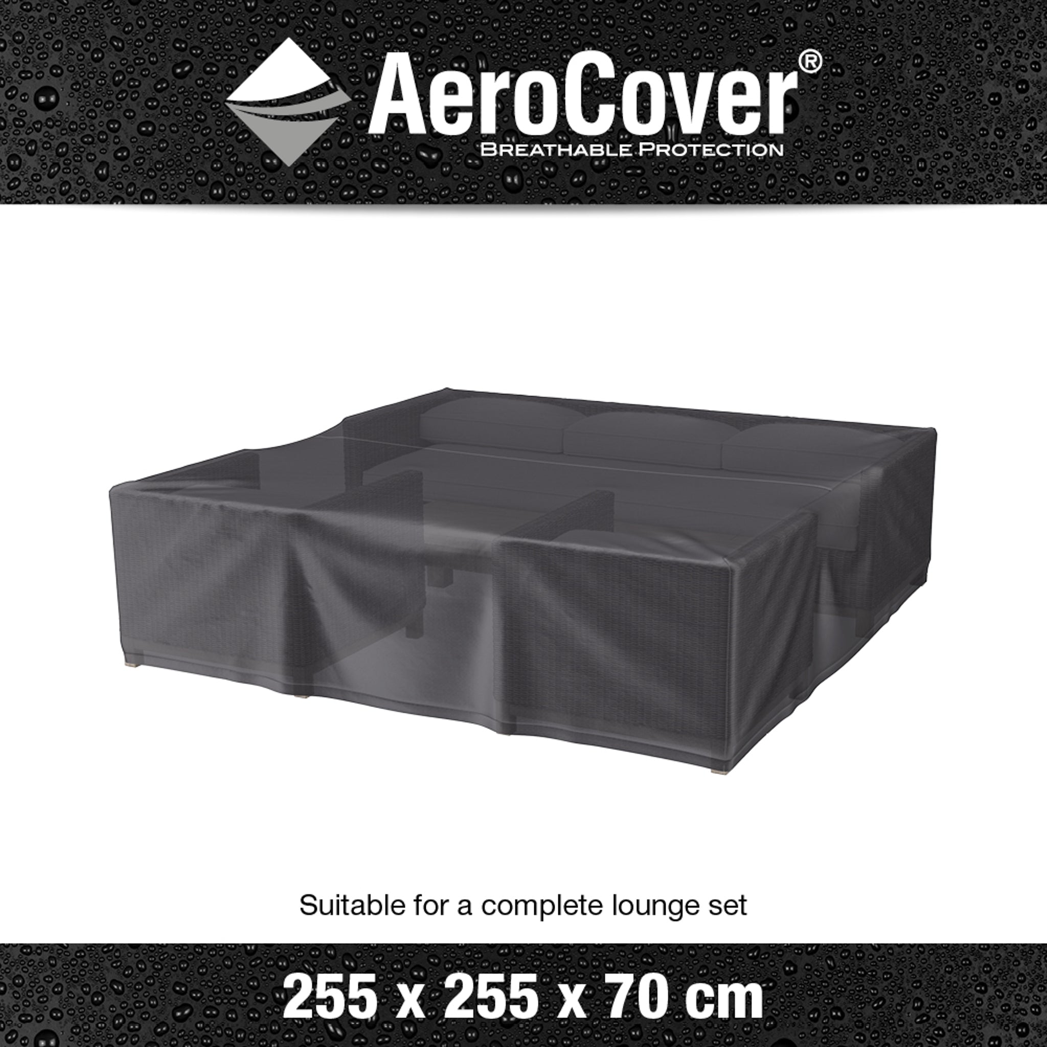 AeroCover - Square Lounge Set Cover 255 x 255 x 70cm high