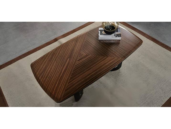 JVmoebel Couchtisch Stilvoller Tisch aus Holz mit Glasplatte in Schwarz
