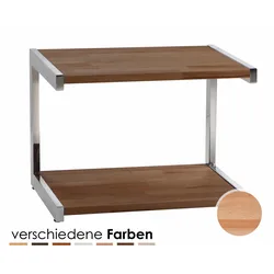 Hasena Wood-Line Nachttisch Meta alu Kernbuche natur