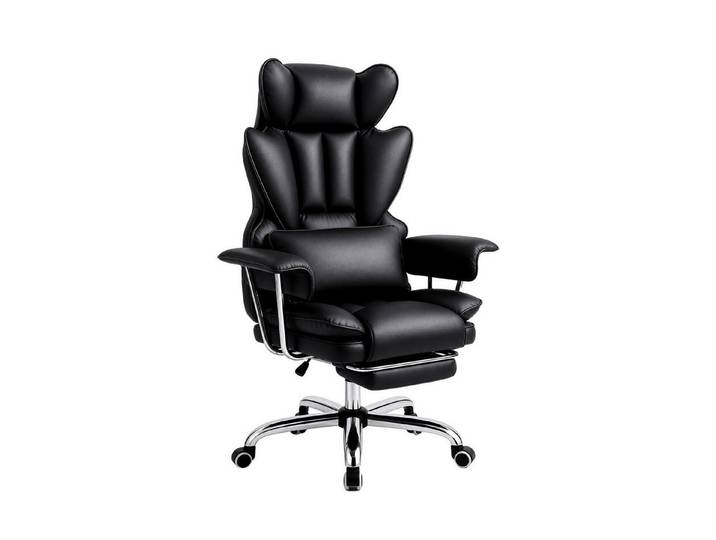 VIDITA Bürostuhl Ergonomischer Bürostuhl Hochlehner mit Fußstütze, verstellbar
