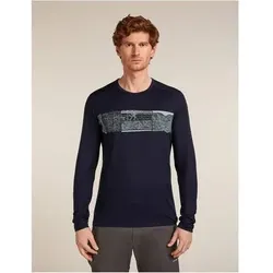 ICEBREAKER Herren Longsleeve MER 200 OASIS, Größe S in Blau 300
