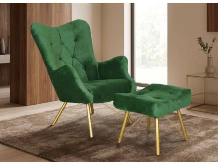 Family Meble Sessel mit Fußhocker Luna Royal – Variante Royal 33