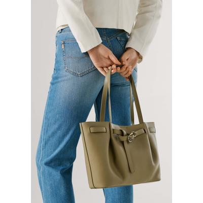 Handtasche PEPE JEANS "handbag THEA", Damen, Gr. onesize, grün, 100% Polyurethan, Taschen Handtasche