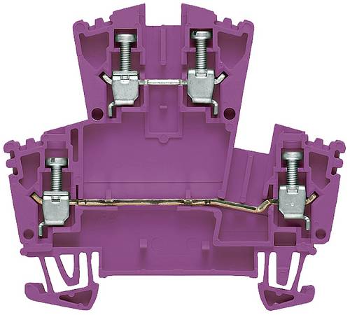 Weidmüller 1068020000 Doppelstock-Durchgangsklemme 5.1mm Schrauben Violett 100St.