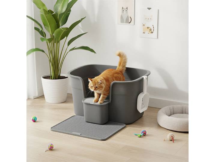 Katzenklo Vamay 75 x 33 x 64cm Grau
