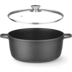 Hendi Kasserolle mit Antihaft-Beschichtung,, 9L, 405x332x(H)138mm, Pfanne + Kochtopf, Schwarz