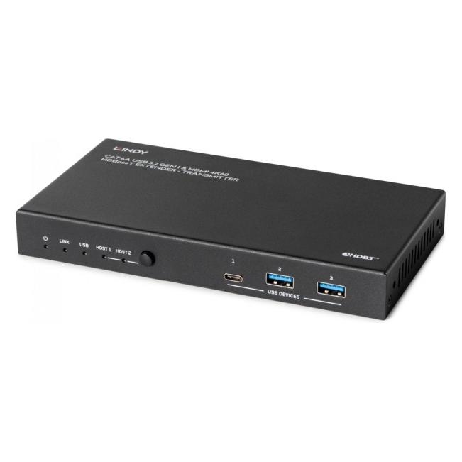 Lindy 100m Cat.6A 2 Host USB 3.2 (CAT6a) (39365)