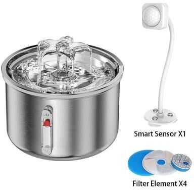 Uplifted Finds Stainless Steel Automatic Pet Water Fountain premium Version