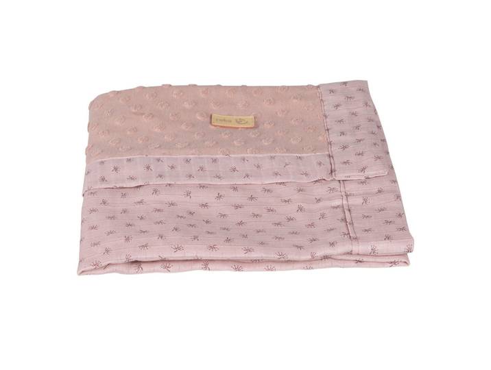 Roba Babydecke 80 x 80 cm Lil Planet rosa, Altrosa, Textil, 80x80 cm, Schlafen, Babybettausstattung, Babydecken & Babykissen