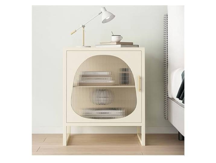 YCCHAH Bett mit Stauraum Einfacher Nachttisch for kleine Wohnung, einfacher moderner for Schlafzimmer, Zuhause, Wohnzimmer, Kleiner Aufbewahrungsschrank Desktop(B)