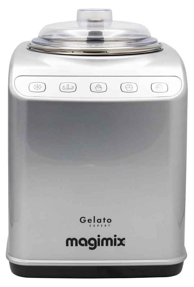 Magimix Gelato Expert, Kompressor Eismaschine, 2 l, 2 Becken, Edelstahl, 30 min, 1,5 m