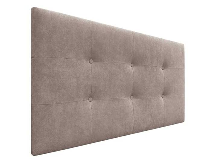 DHOME Gepolstertes Kopfteil ACUALINE 8cm Dick - Stoff und Kunstleder für Betten (Stoff Erde, 90cm für Betten 80/90)