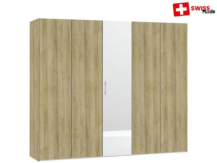 Drehtürenschrank KLOTEN eiche 5 Türen