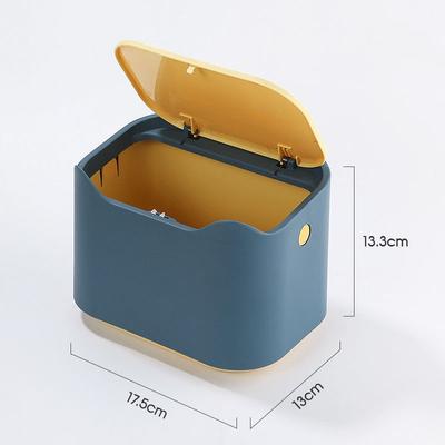 The Handy Homestead Portable Covered Cat Litter Box With Removable Pan blue
