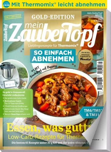 Redaktion mein Zaubertopf - Mein Zaubertopf Gold Edition 1/22 - Low Carb mit dem Thermomix ® TM5® TM31 TM6 - Einfach Abnehmen - Gewicht reduzieren: Low Carb Rezepte für den Thermomix ® - Preis vom 05.10.2026 03:47:11 h