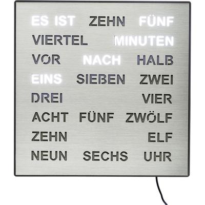 Tischuhr AMS "T1234", schwarz (schwarz, schwarz), Tischuhren, Made in Germany,Büro,Wohnzimmer,Esszimmer, als Wanduhr nutzbar