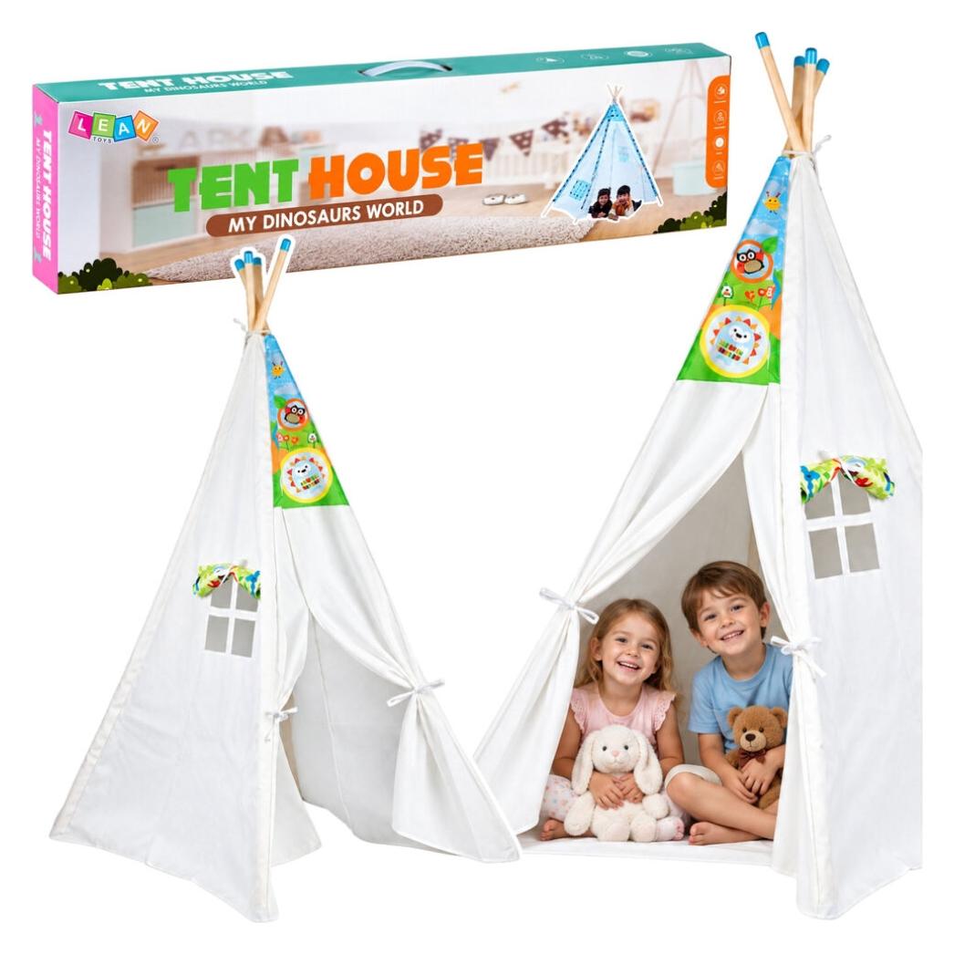 Lean Toys Das Kinderzelt ist wasserdicht (Kuppelzelt, 2.55 kg, 3 Personen) (9505)