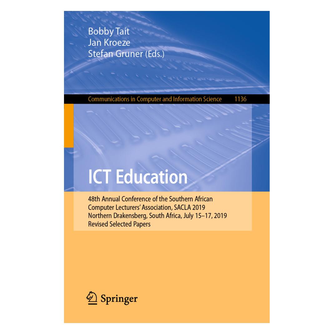 Springer ICT Education (Englisch, Softcover, Bobby Tait, Jan Kroeze, Stefan Gruner) (56115271)