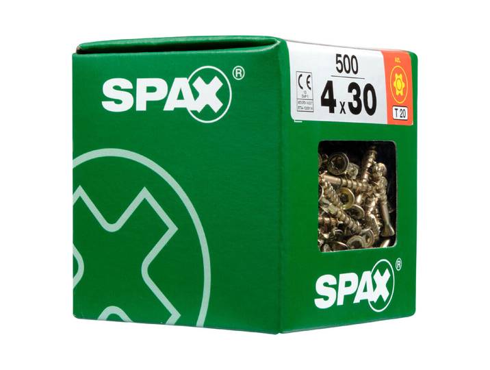 Spax Torx Senkkopf-Holzschraube 4 × 30 mm 3 Stück