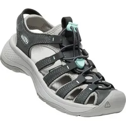KEEN Damen Trekkingsandale ASTORIA WEST LEATHER W-MAGNET/VAPOR, Größe 41 in Schwarz Schwarz