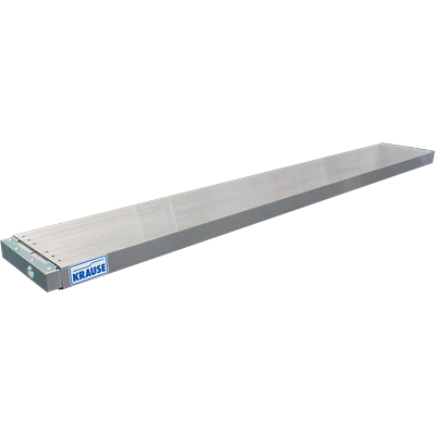 Teleskop-Bohle KRAUSE "Teleboard", grau (aluminiumfarben), B:29cm H:6cm, Aluminium, Gerüststege